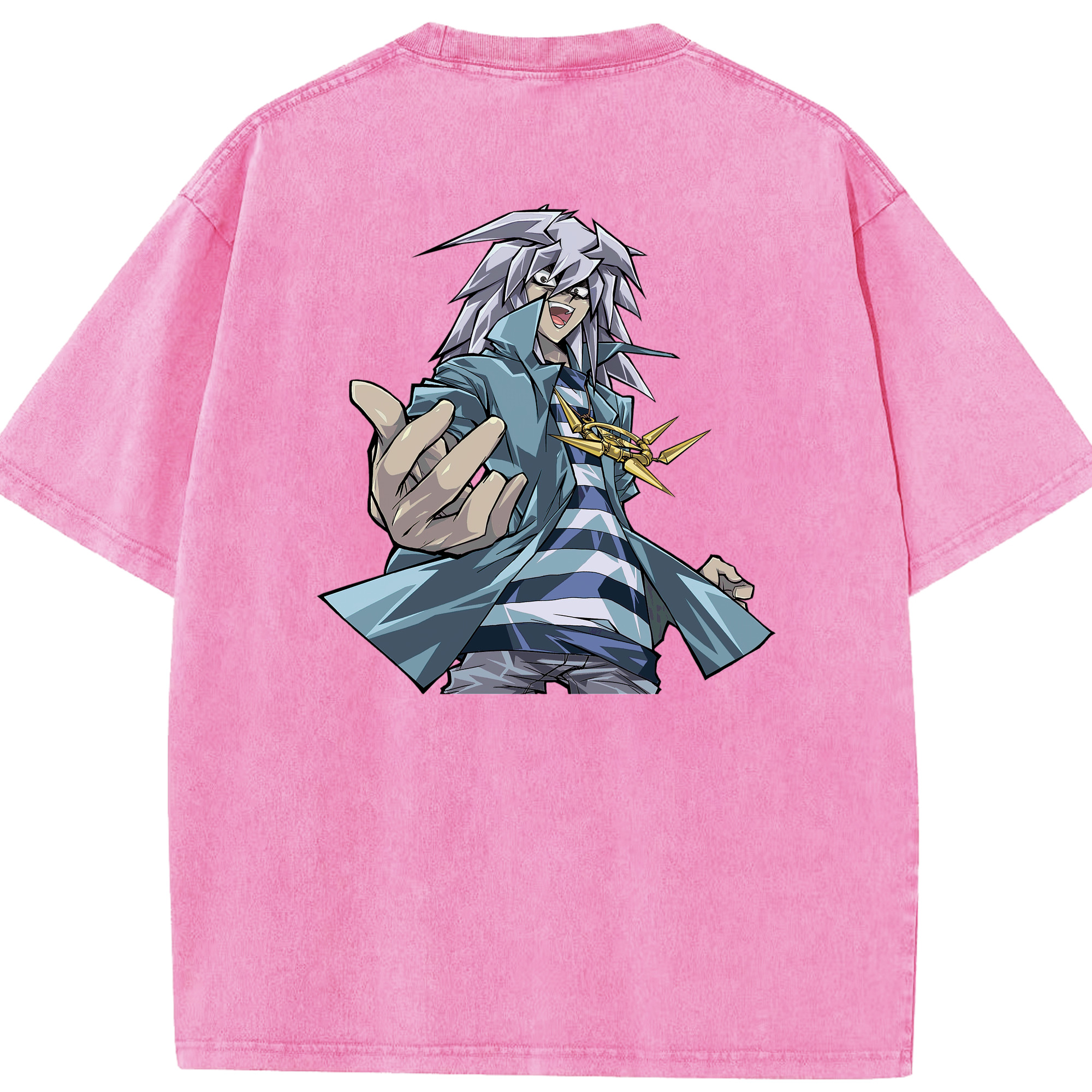 （画像用） 遊☆戯☆王 Yu-Gi-Oh! 綿100% ヴィンテージ風 半袖Tシャツ（背面プリント）